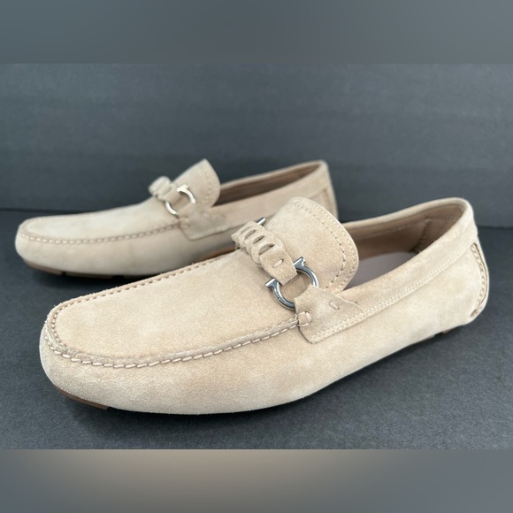 Salvatore Ferragamo Stuart Suede Gancini Horsebit Loafers Size US 7.5 - EU 41.5 - Picture 12 of 12